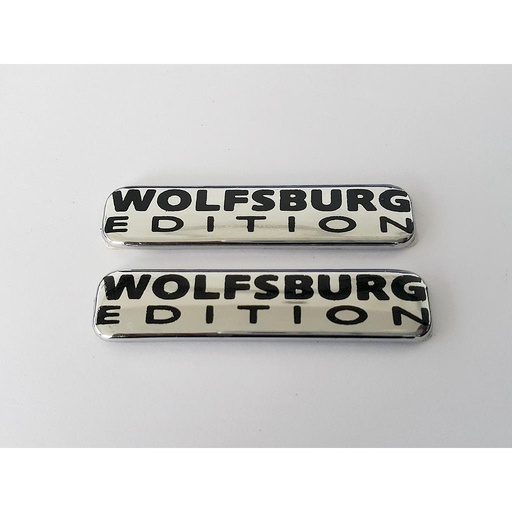 [WOPLAINDELE] INSIGNIA ORIGINAL PLACA WOLFSBURG DECORATIVO LETRAS ( L-241)