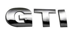 [VOGTIINSLECROS] INSIGNIA ORIGINAL VOLKSWAGEN GTI LETRAS CROM OSC (V-067)
