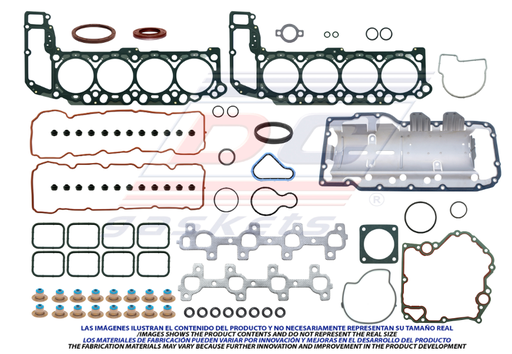 [FS272] JUEGO DE JUNTAS DE MOTOR DODGE DAKOTA SLT 4.7L V8 DE 2002 AL 2005 / RAM 2500 4.7L V8 DE 2002 AL 2005 DC COD. FS272(114828)
