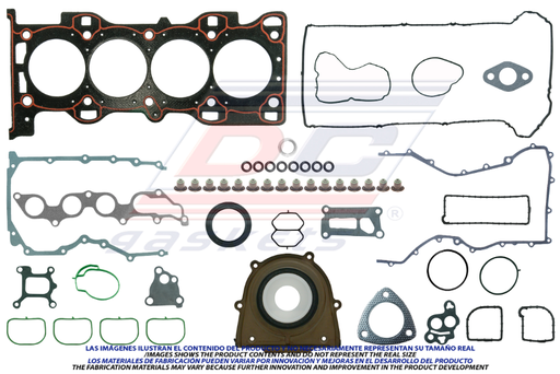 [FS3481] JUEGO DE JUNTAS DE MOTOR FORD ECOSPORT DE 2004 AL 2008 L4 2.0 2.3L DC COD. FS3481(114837)