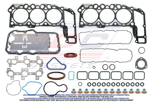 [FS271] JUEGO DE JUNTAS DE MOTOR JEEP LIBERTY V6 3.7 DE 2002 AL 2007 DODGE RAM PU V6 3.7 DE 2002 AL 2007 DC COD. FS271(114824)