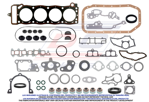 [FS-1320-2] JUEGO DE JUNTAS DE MOTOR TOYOTA PU DE 1985 AL 1995 4L 2.4 DC COD. FS-1320-2(114865)