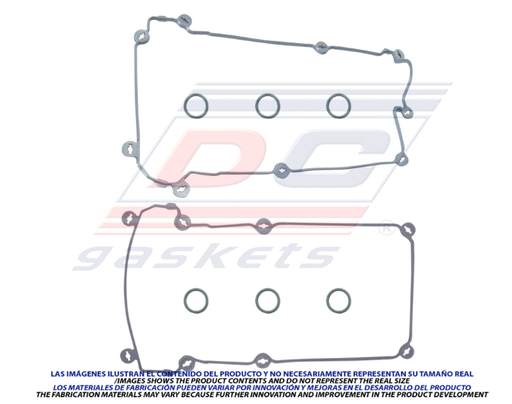 [VS-3311-R] JUNTA DE TAPA DE PUNTERIAS FORD COUTUR V6 2.5 DE 1995 AL 2002 / MYSTIQUE V6 2.5 DE 1995 AL 2002 2PZAS DC COD. VS-3311-R(115452)