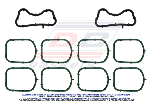 [MS4273] JUNTA MULTIPLE DE ADMISION DODGE RAM 1500 / 2500 / 3500 / 300 / ASPEN / DURANGO / CHALLENGER / CHARGER / GRAND CHEROKEE DE 2010 AL 2015 V8 5.7 HEMI 8 PZAS DC COD. MS4273(115786)