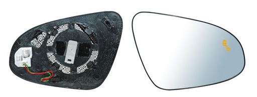 [530904102] LUNA ESPEJO TOYOTA CHR 18-19 C/DESEMP C/SENSOR PUNTO CIEGO DER