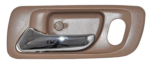 [HOAC98MAINBEDL] MANIJA INT HONDA ACCORD DE 1998 AL 2002/ ODYSSEY DE 1999 AL 2004 PLAST BEIGE/CROM C/HOYO DEL IZQ TW