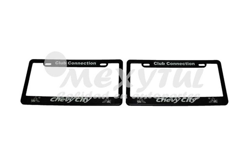 [CHCHEMPPOE] MARCO PLACA CHEVROLET CHEVY PLAST JUEGO TODOS OEM CON LETRAS (123513)