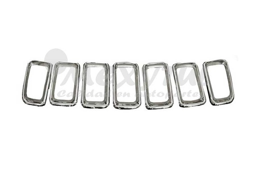 [JECO18MOP7PC] MOLDURA PARRILLA JEEP COMPASS 18-19 7 P CROM 