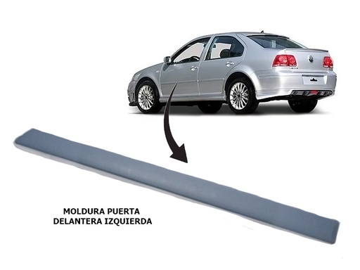 [VOJET08MPUDL] MOLDURA PUERTA VOLKSWAGEN JETTA CLASICO 2008 AL 2014 DEL IZQ (119566) AE TW