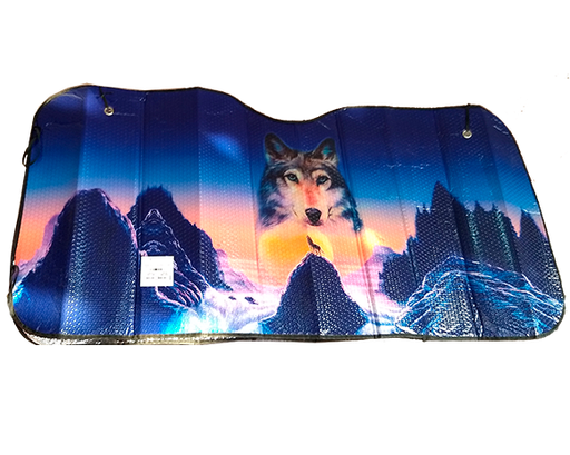 [AW9171] PARASOL PARA AUTO ALUM FIGURA LOBO BURBUJA LUXY 130 X 160CM(AW9171)