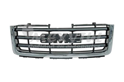 [CHGMS07PARCR] PARRILLA CHEVROLET GMC SIERRA 07-12 F/CROM (6754)