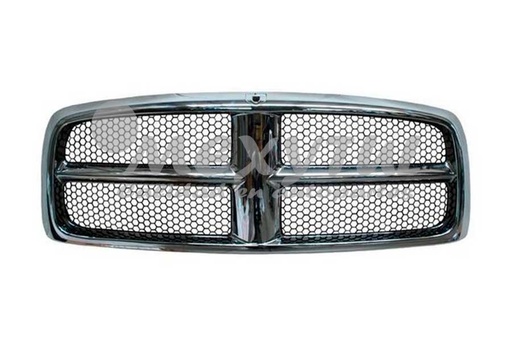 [DOPUR02PARCR] PARRILLA DODGE PU RAM DE 2002 AL 2005 COMPLETA CROM PANAL P/PINT(6809)