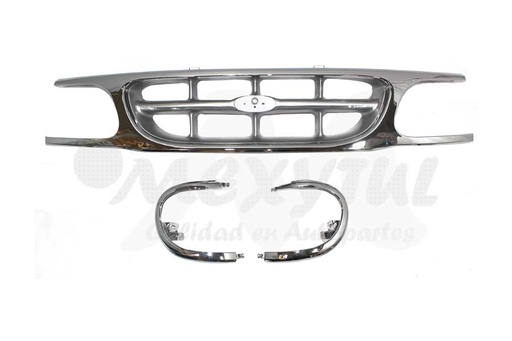 [FOEXP95PARCRC] PARRILLA FORD EXPLORER DE 1995 AL 2001 CROM/GRIS COMPLETA (6878)