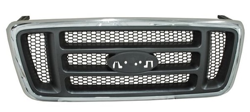 [FOPUL04PARCR] PARRILLA FORD PU LOBO 04-08 CROM PANAL NEG (6902)