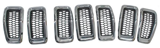 [PJCH14C] PARRILLA JEEP CHEROKEE 2014 AL 2015 C/MOLD CROM 7 PZAS JGO