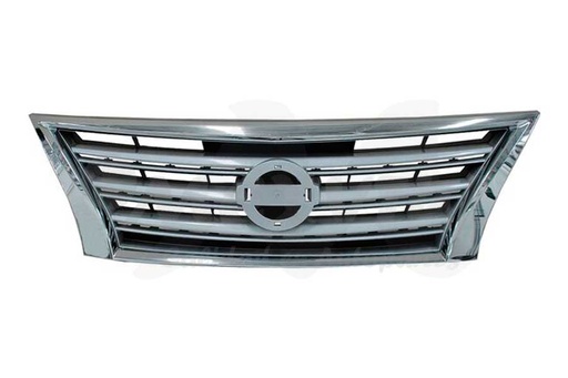 [NISEN13PARCR] PARRILLA NISSAN SENTRA 13-16 PLATA F/CROM (122244) TW