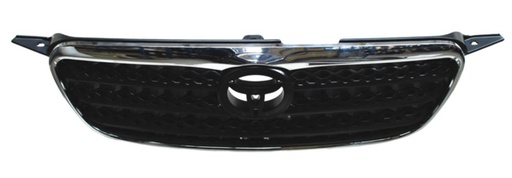[TOCOR05PARCR] PARRILLA TOYOTA COROLLA 05-08 NEG C/MOLD CROM (6618)