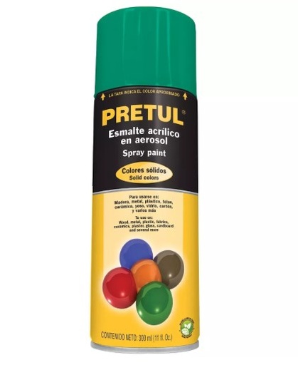 [7506240630722] PINTURA AEROSOL PRETUL VERDE HOJA COD. 27184 PA-VH-P(135371)