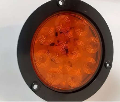 [RAPLATRLALE40AMREBAES] PLAFON 12 LEDS çMBAR REDONDO ALTA/BAJA C/BISEL NEG 12V 1 PZA