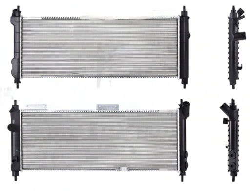 [230-0614-02] RADIADOR CHEVROLET CHEVY 1994 AL 2012 STD L4 1.6L S/AIRE 11 1/4X 20 6/7 ALUM MEC *R