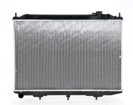 [NIFRO02RADST] RADIADOR NISSAN FRONTIER/D22 DE 2002 AL 2009 V6 3.0 LTS TOMAS CRUZADAS C/S AA STD 17 5/7X27X26MM ALUM SOLD POLAR *A