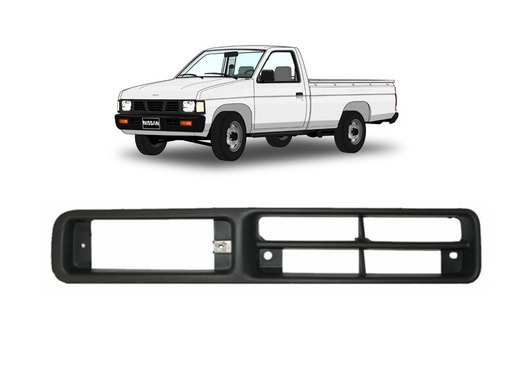 [NIPUD94REDHGR] REJILLA (PARRILLA) DEFENSA NISSAN PU D21 DE 1994 AL 2008 DER (7156)