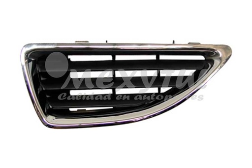 [REMEG99PARL] REJILLA (PARRILLA) DEFENSA RENAULT MEGANE DE 1999 AL 2004 NEG F/CROM IZQ (9112)  