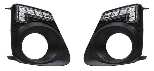 [19-C7470005Z3] REJILLA (PARRILLA) TOYOTA COROLLA 11-13 C/LEDS FORMA L P/FARO AUX JGO 2 PZAS TW