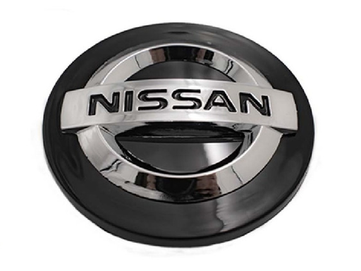 [MP-T013NCR-1] TAPON RIN CENTRO NISSAN 52MM NEG/CROM 1 PZA N2