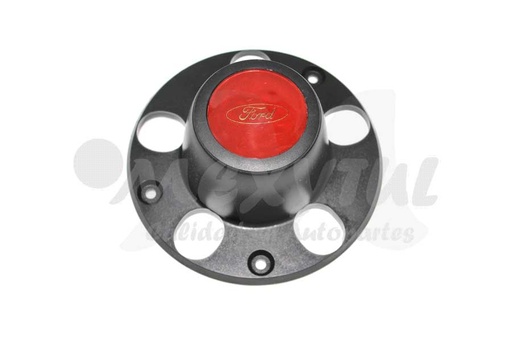 [FOPU87TRHR] TAPON RIN (COPA) CENTRO FORD PU DE 1987 AL 1996 NEG/ROJO 1 PZA N1 (101224)