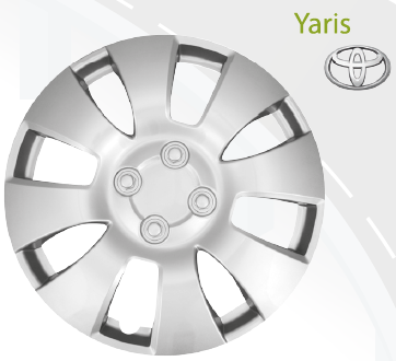 [TOYARRH16GR] TAPON RIN TOYOTA YARIS 16" GRIS (1270B-16) 