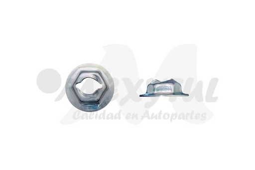 [20007-03] TUERCA RAPIDA MEDIANA 1/4" / HEX 7/16" / Dia. 11/16" Terminado en Zinc USA  PAC 25 PZAS