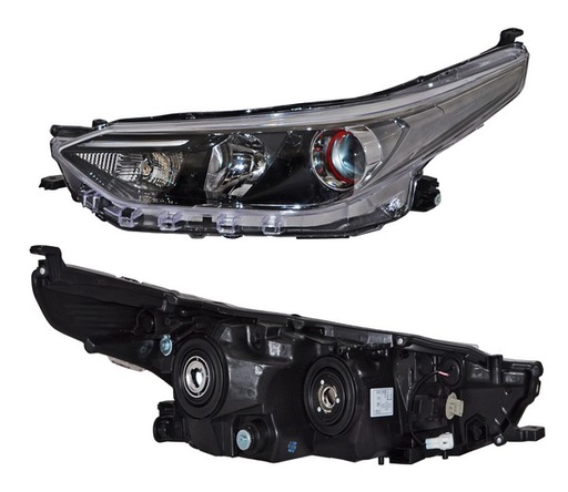 [20-G596-06-2B] FARO TOYOTA YARIS 2018 AL 2020 C/LUPA IZQ TYC
