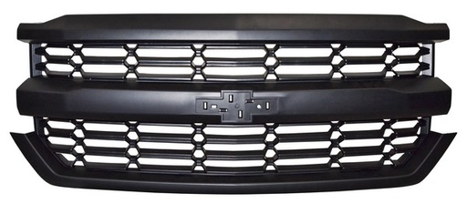 [PCPU16N] PARRILLA CHEVROLET PU 16-18 SILVERADO NEG ROMBO