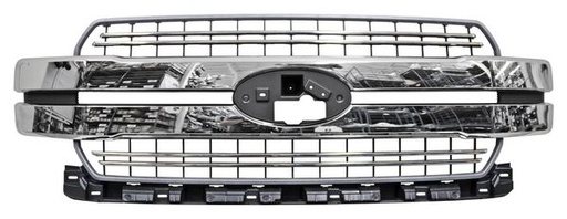 [PFPU18P] PARRILLA FORD PU 18-20 PLATA C/MOLD CROM TW