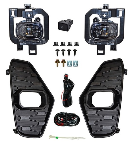 [NS2822-LED] FARO AUX (NIEBLA) NISSAN PU NP300/ FRONTIER DE 2021 AL 2012 LEDS C/PARRILLA JGO TW