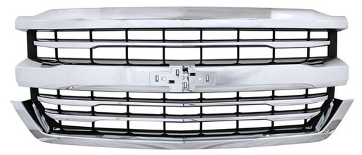 [PCPU16C] PARRILLA CHEVROLET PU 16-18 SILVERADO CROM LINEAS  TW