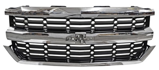 [PCPU16CR] PARRILLA CHEVROLET PU 16-18 SILVERADO CROM ROMBO  TW