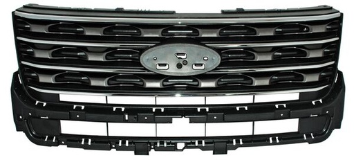 [PFEX16X] PARRILLA FORD EXPLORER 16-17 NEG C/MOLD CROM  TW