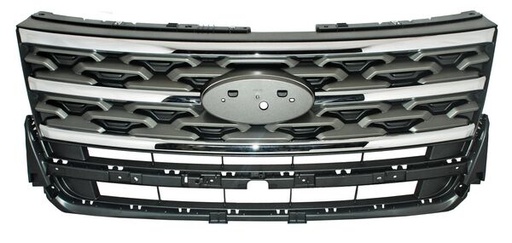[PFEX18GC] PARRILLA FORD EXPLORER 18-19 GRIS CLARO C/MOLD CROM  TW