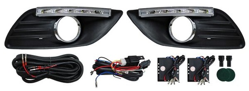 [FOFO09REPACLJG] REJILLA (PARRILLA) FORD FOCUS 09-11 P/FARO AUX C/LEDS JGO **** TW