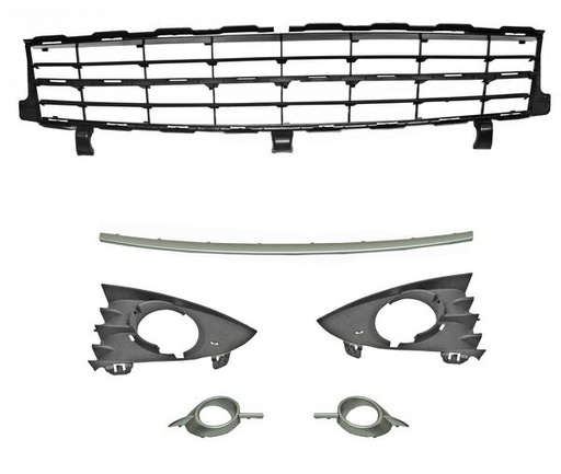 [PRSC07DCG] REJILLA (PARRILLA) RENAULT SCENIC II 07-09 C/MOLD GRIS JGO 6 PZAS DE DEF **** TW