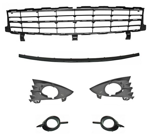 [PRSC07DCN] REJILLA (PARRILLA) RENAULT SCENIC II 07-09 C/MOLD NEG JGO 6 PZAS DE DEF **** TW