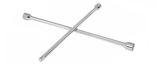 [LLCR-20D] LLAVE DE CRUZ 20" PULIDA Y CROMADA CON ENTRADA CUADRO 1/2" TRUPER COD 18024