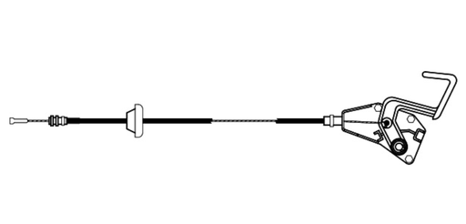 [CH702] CHICOTE COFRE DODGE VOYAGER DE 1993 AL 2000 3.0/3.3L