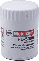 [FOMU14FIACMO] FILTRO ACEITE FORD MUSTANG 5.0L V8 / FORD F150 DE 2014 AL 2018 MOTORCRAFT COD. FL-500S