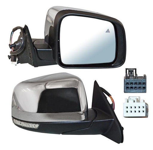 [ELJGC11ER2-MOBI] ESPEJO JEEP GRAND JEEP CHEROKEE 11-14 ELECT CROM C/MEM AUTOABATIBLE C/DESEMP C/SENSOR PUNTO CIEGO C/DIRECC SUMMIT/ SRT/ SRT8/ LAREDO/ OVERLAND/ LIMITED 13 PINES DER TW