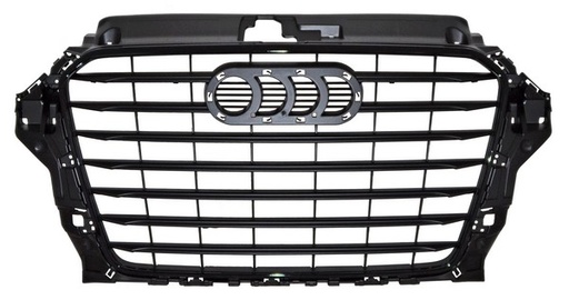 [PAA315N-MOBI] PARRILLA AUDI A3 15-19 NEG C/MOLD NEG TW