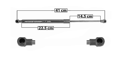 [CHSP16REGALNR] AMORTIGUADOR 5TA PTA (RESORTE GAS) CHEVROLET SPARK 16-21 LINEA NVA DER