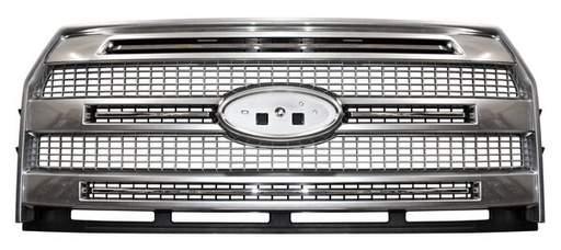 [PFPU15LCP3-MOBI] PARRILLA FORD PU 15-17 LOBO CROM/PLATA 3 LINEAS  TW